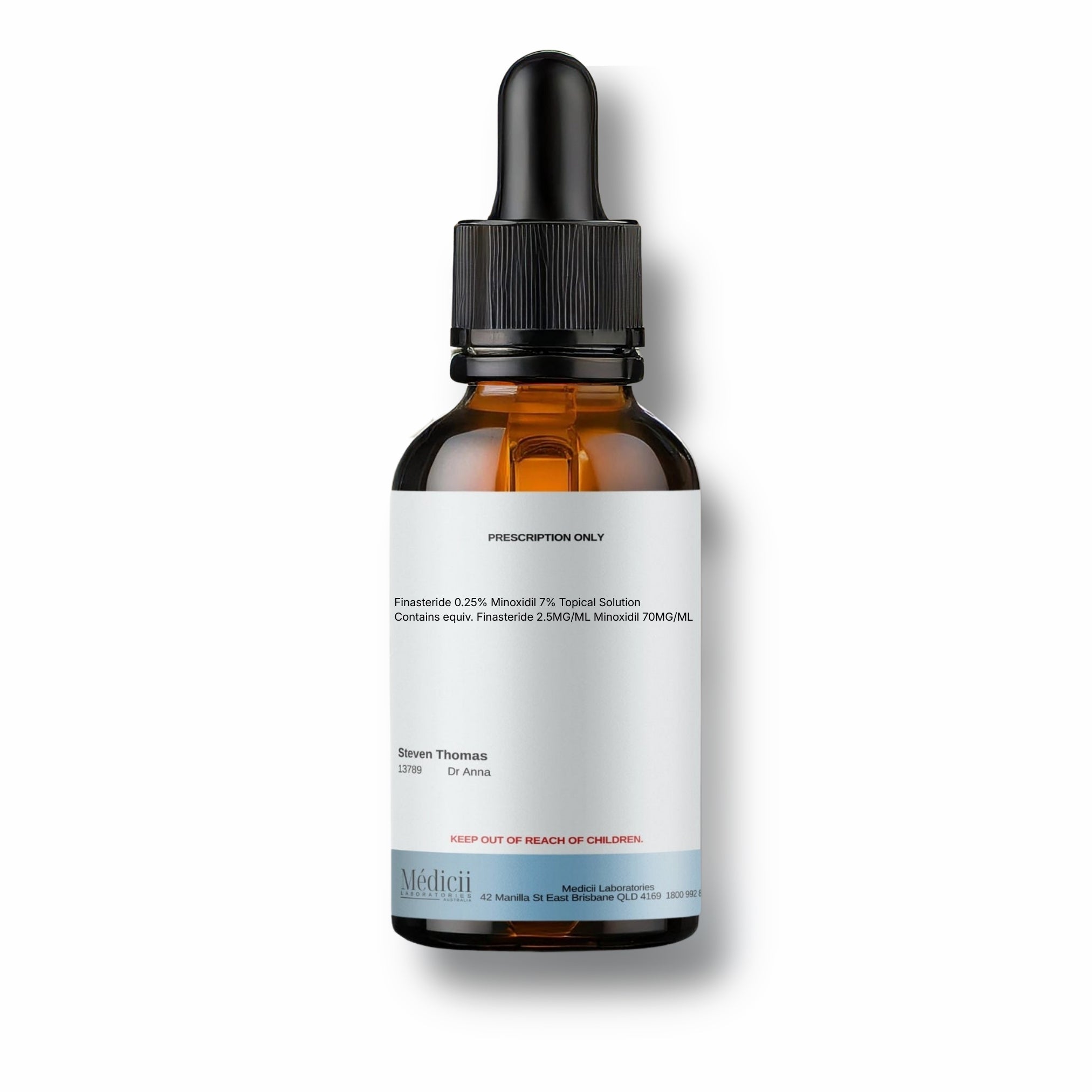 Finasteride 0.25% Minoxidil 7% Topical Solution