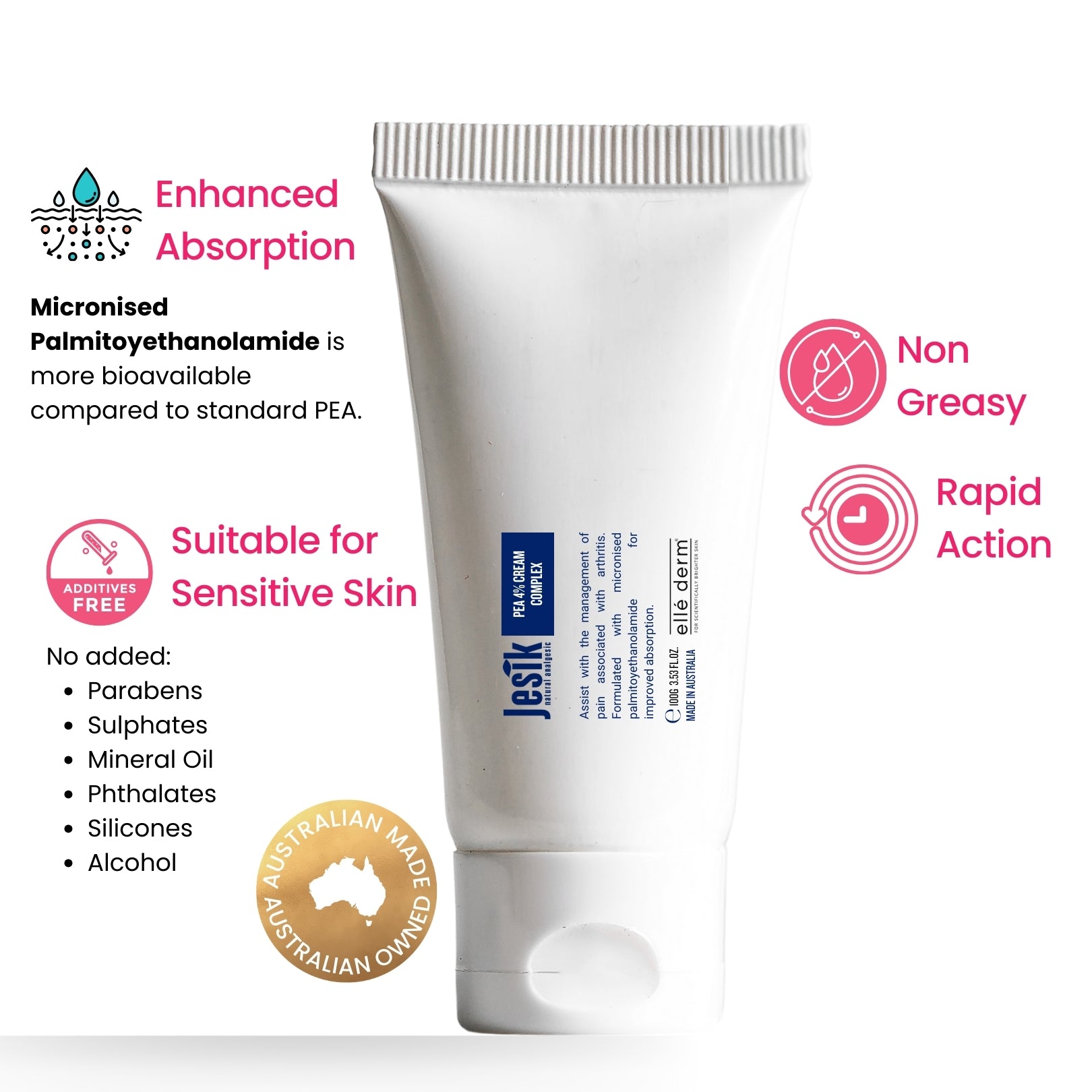 micronised PEA Palmitoylethanolamide Cream 